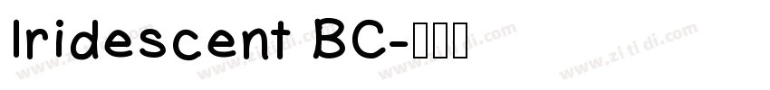 Iridescent BC字体转换